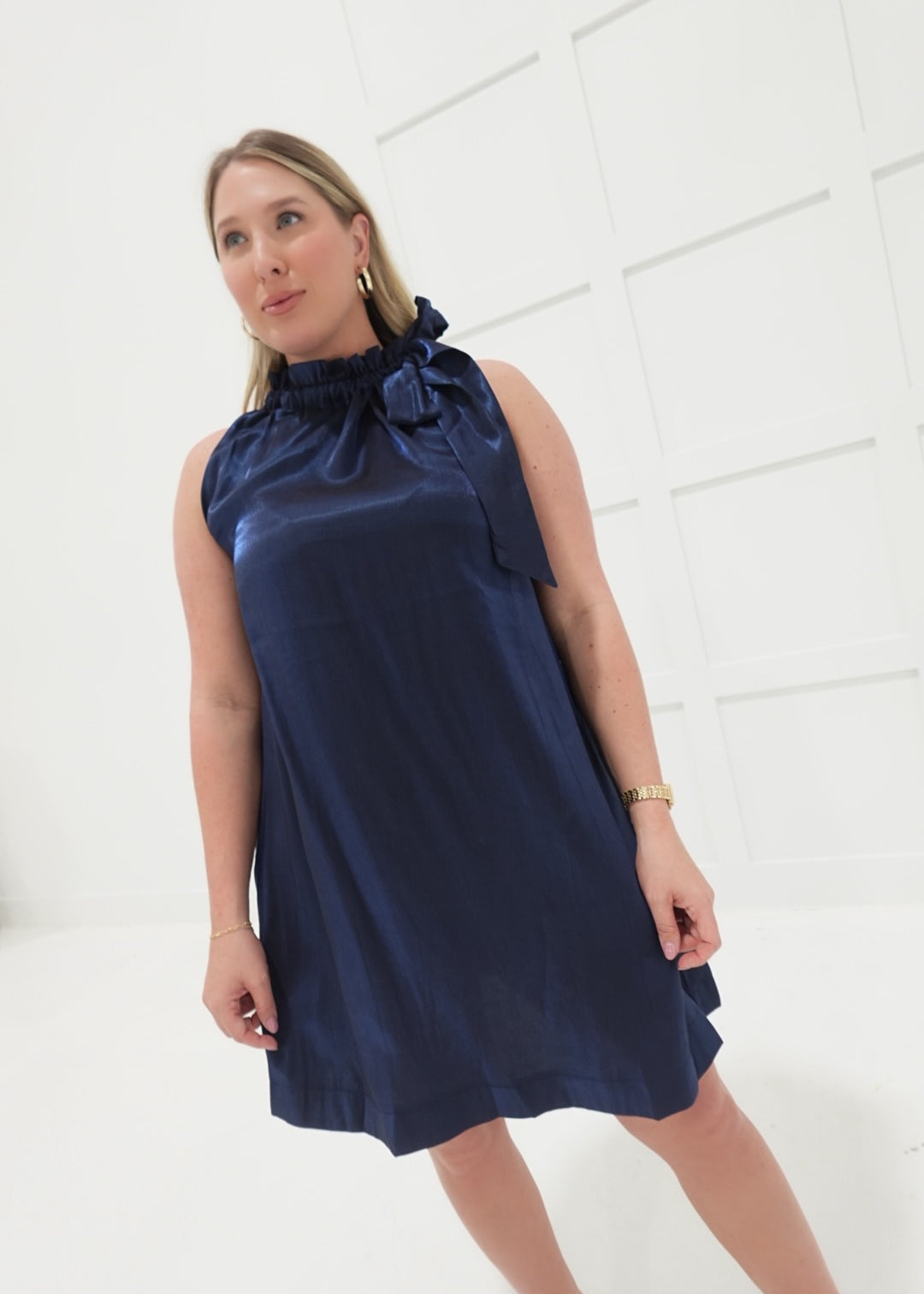 Bess Mini Dress - Navy