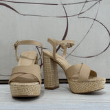 CeCe Platform Heel - Nude