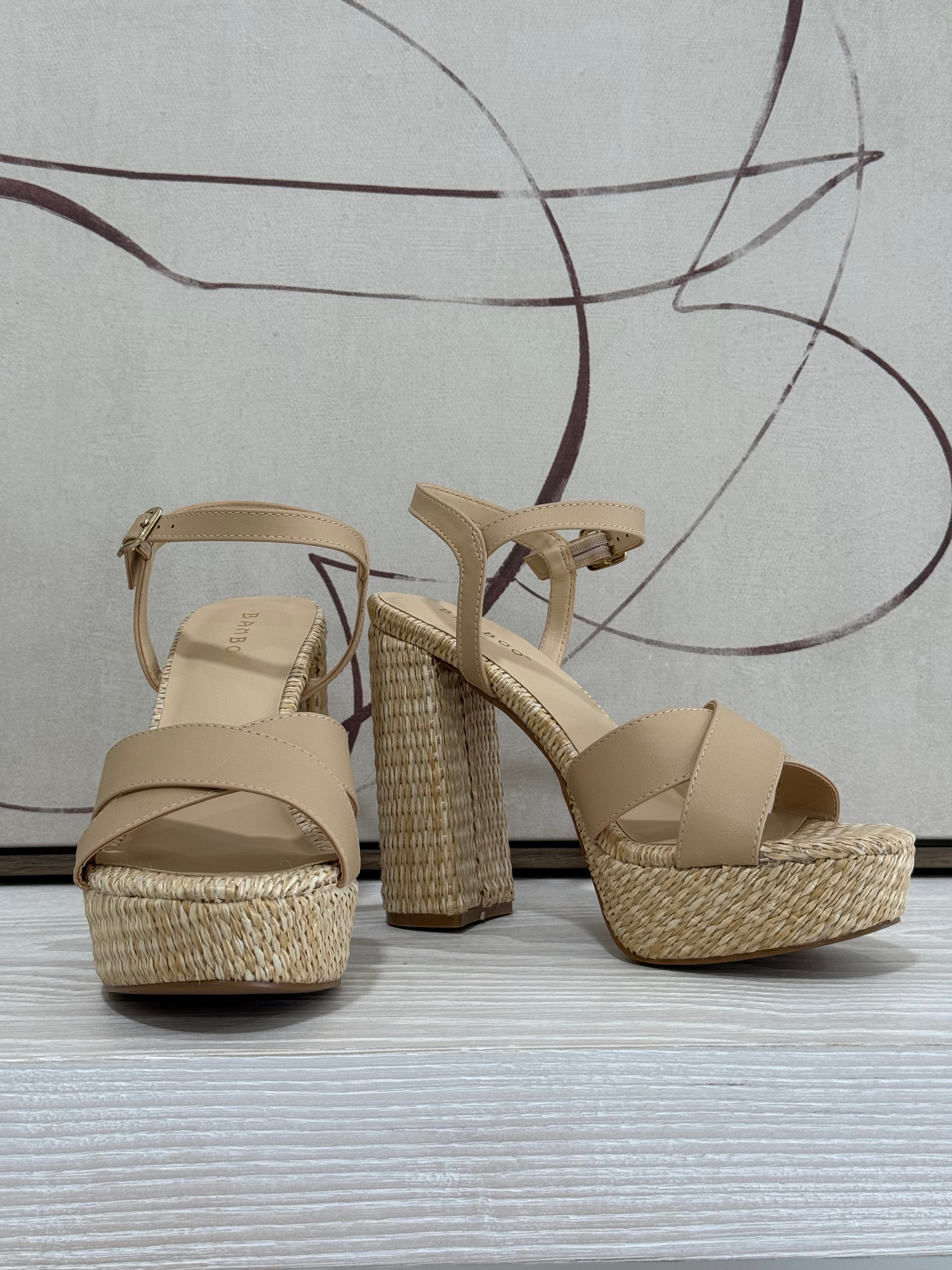 CeCe Platform Heel - Nude