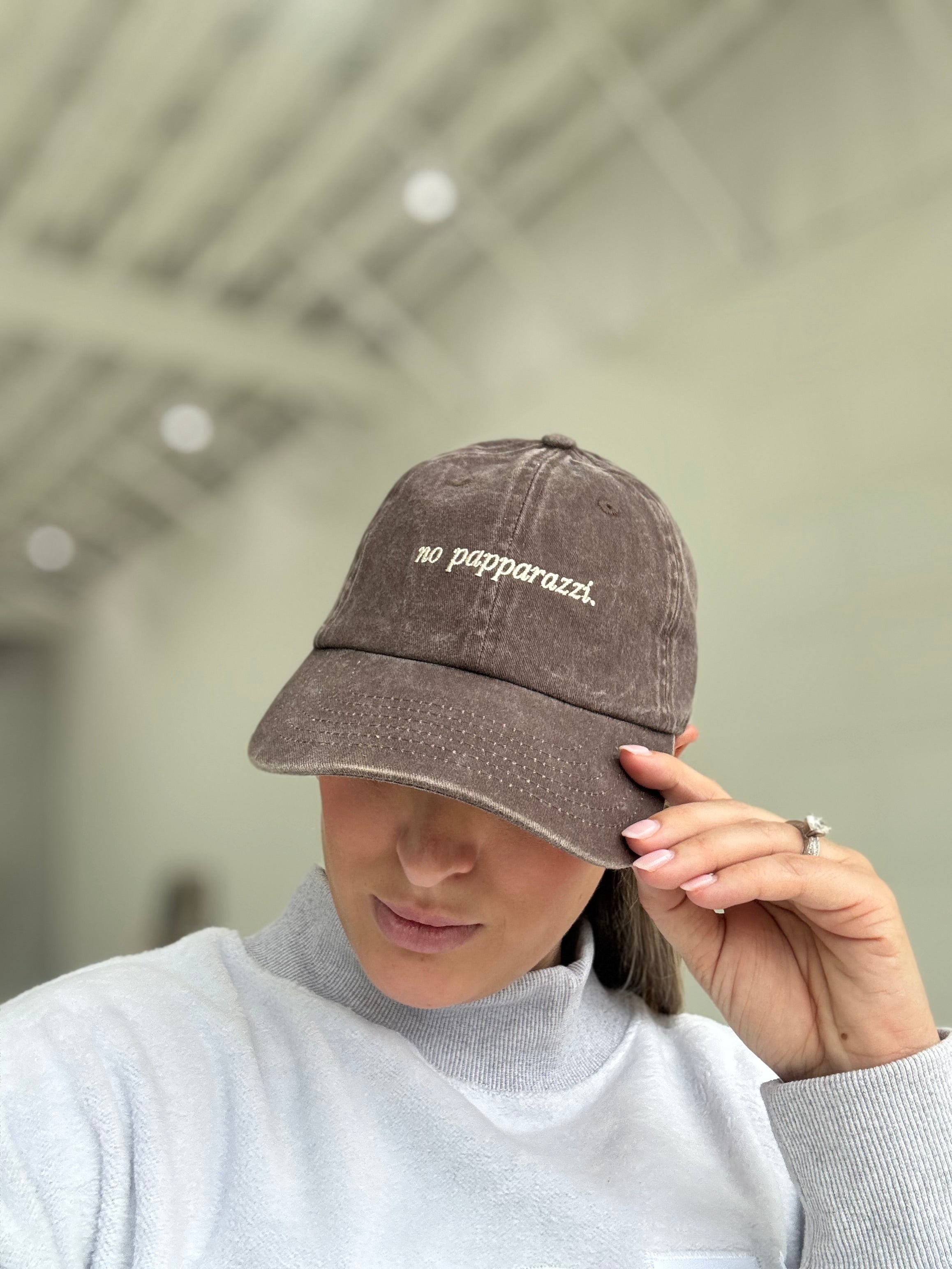 No Papparazzi Dad Cap