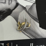 Two-Tone Layered Hoops