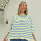 Nora Striped Cardi - Yellow