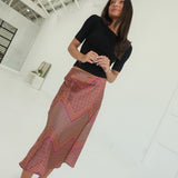 Rinna Midi Skirt - Pink