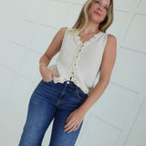 Markesh Sweater Top - Ecru