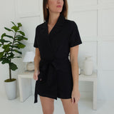 Perfect Match Romper - Black