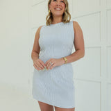 Overrated Mini Dress - Denim