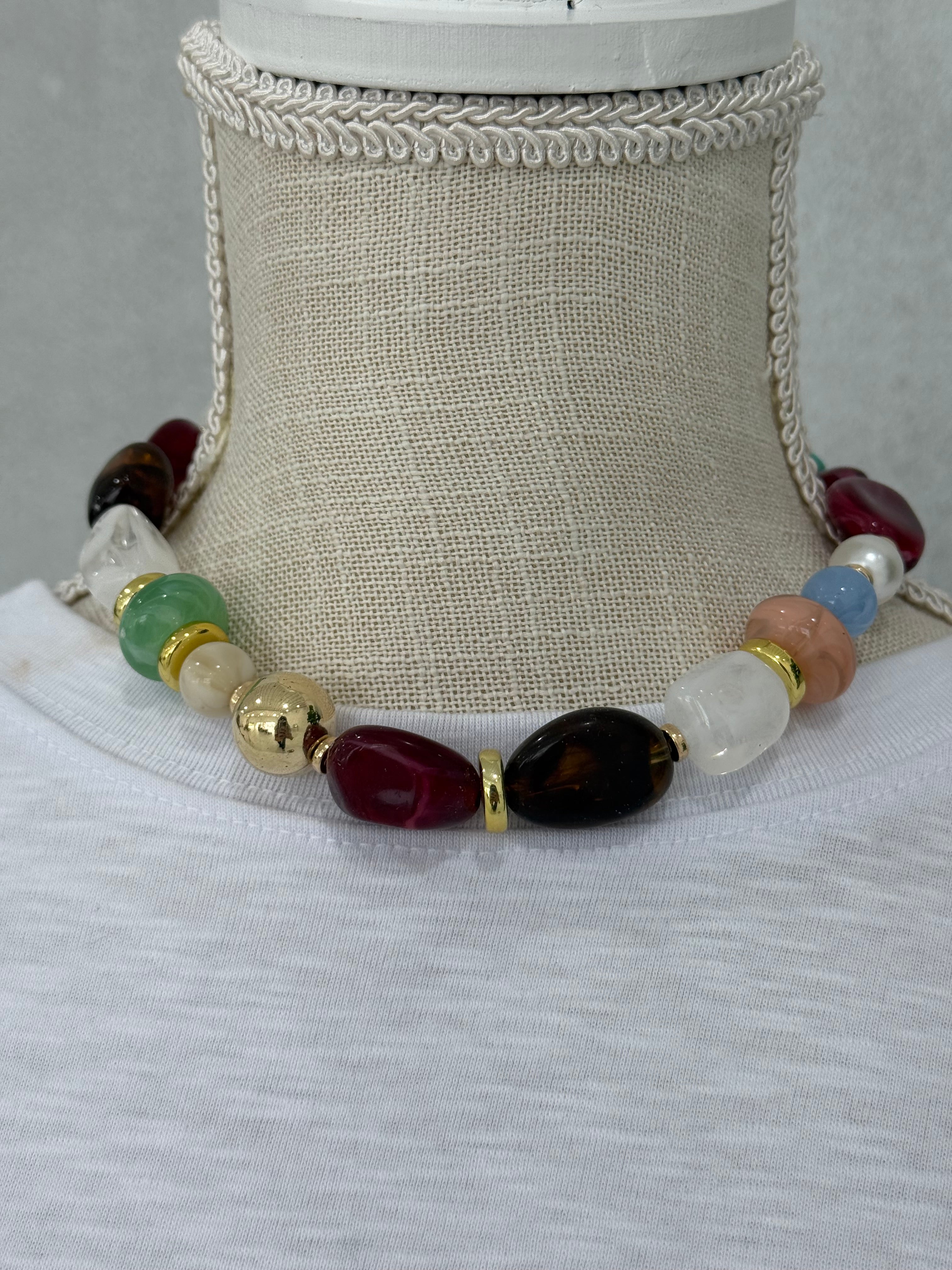 Exaggeated Beaded Necklace