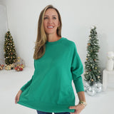 The Diver Pullover - Kelly Green