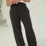 Marna Smocked Pants - Charcoal