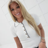 Claiborne Polo Top