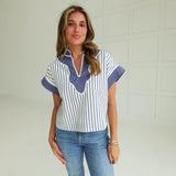 Hemingway Striped Top - Yellow