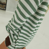 Ali Striped Set - Sage/Cream/Brown