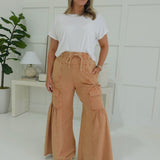 Silo Wide Leg Pants - Cinnamon