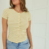 Take A Hint Top - Butter Yellow