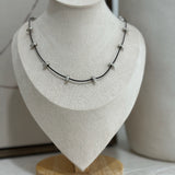 Oval Charms Cord Necklace - S