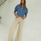 Calhoun Wide Leg Pants - Beige