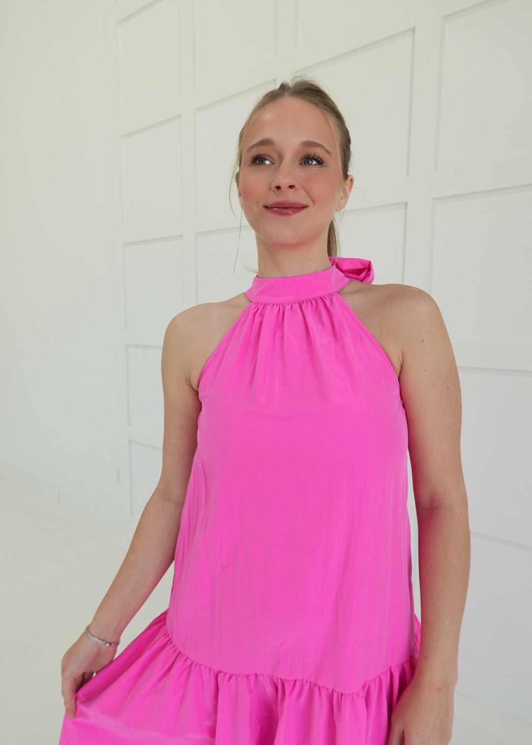 Tickled Pink Midi Dress