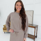 Jump To It Pullover - Mocha