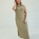 Yes Day Midi Shirt Dress - Mocha