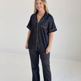 Satina Pajamas - Black