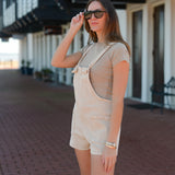 Seasons Tied Romper - Sand Beige