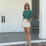 Franklin Front Knot Blouse