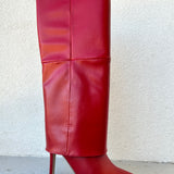 Sloane Foldover Boot - Red