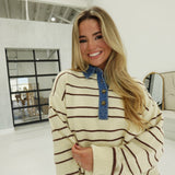 Jacques Sweater Top - Oatmeal