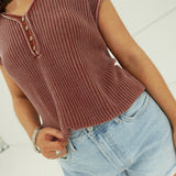 Makers Knit Top - Terracotta
