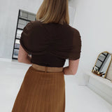 Selene Maxi Skirt - Camel