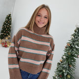 Put To Test Sweater - Brown Combo