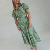 Charleston Girl Midi Dress - Sage