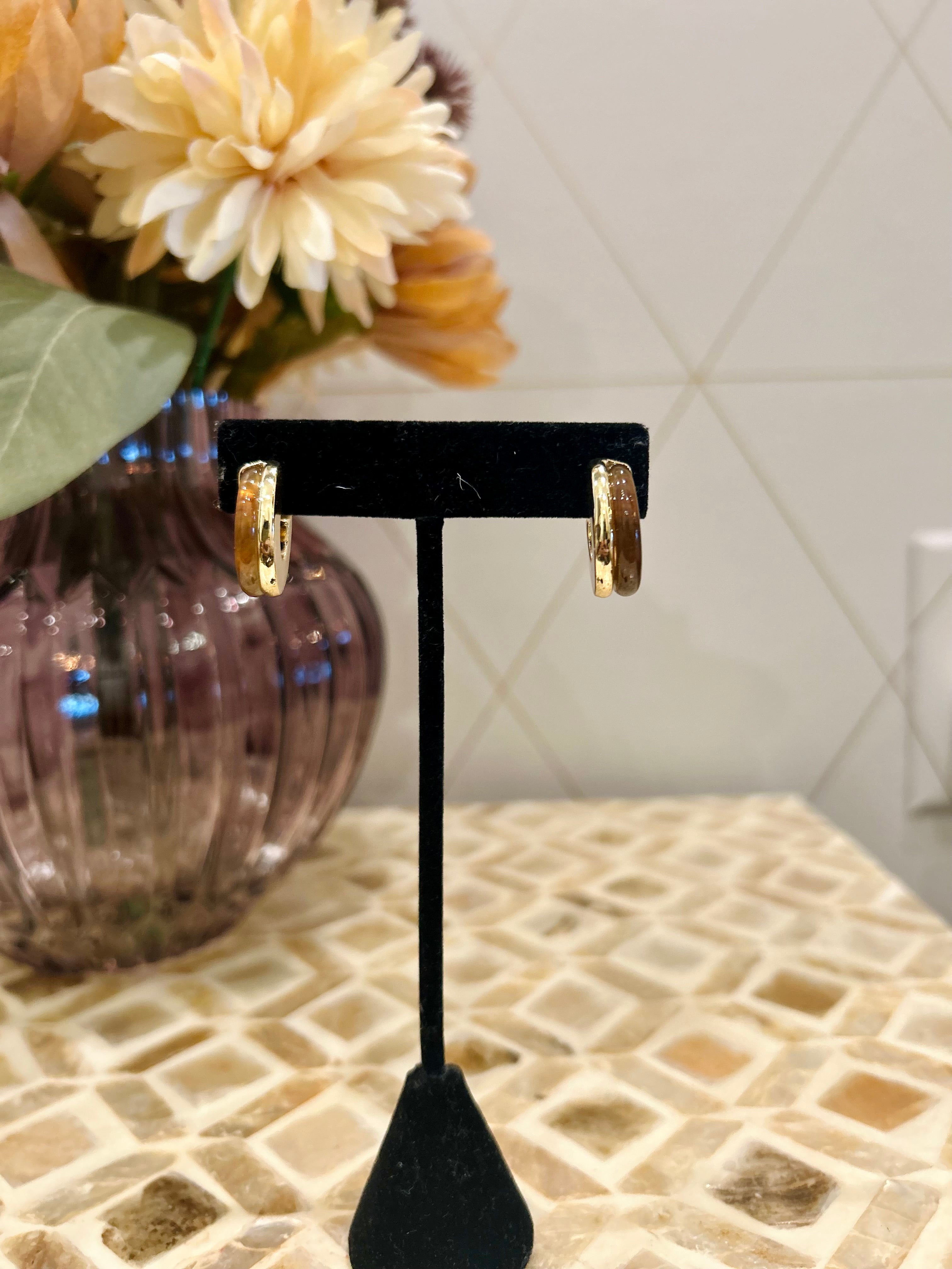 Marbled Resin Earrings