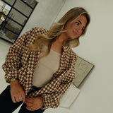 Hamlet Houndstooth Bomber Jacket