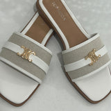 Solana Step Sandal - White