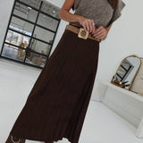 Selene Maxi Skirt - Choco