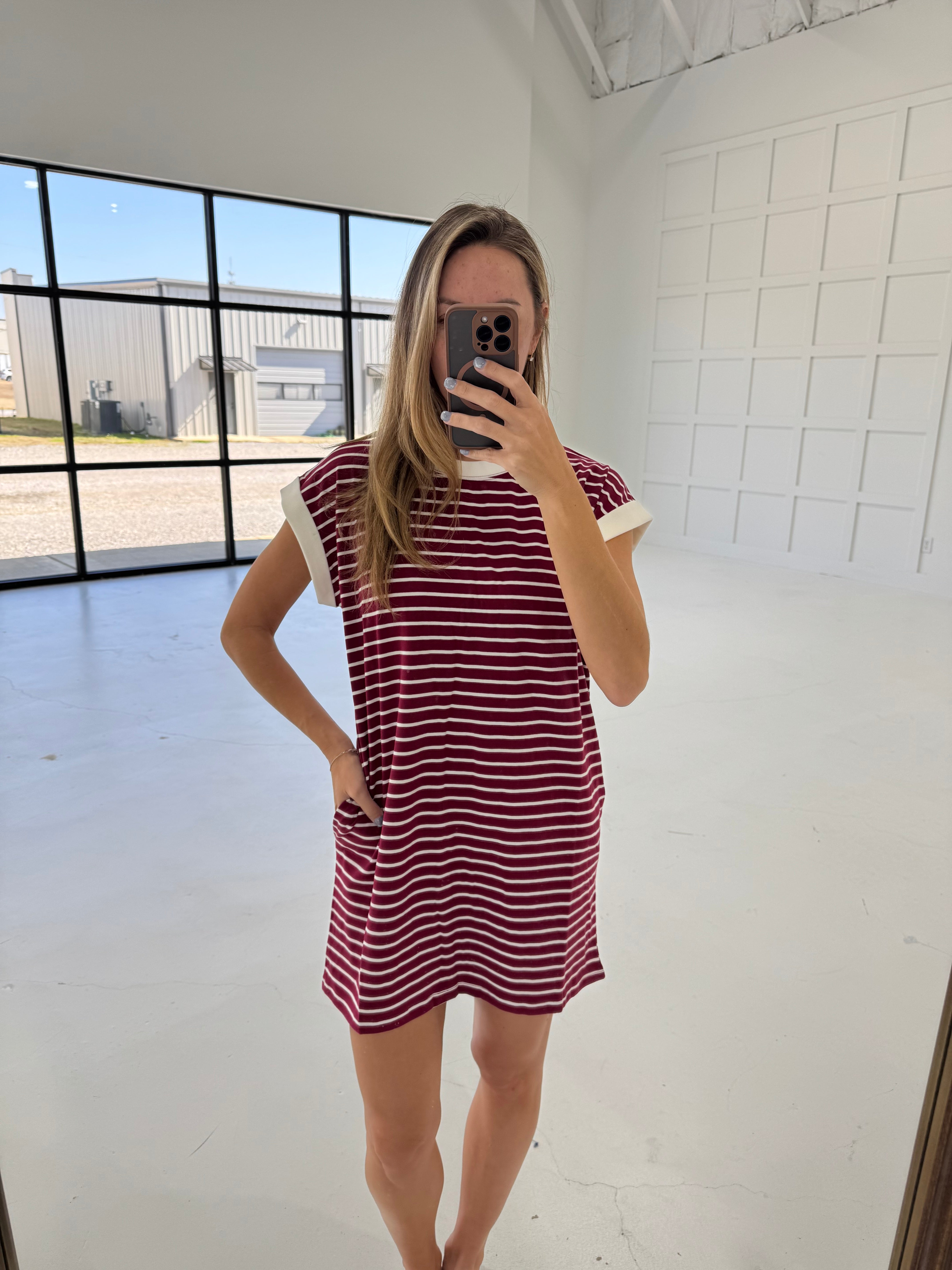 Agenda Is Comfort Dress - Cabernet