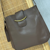 Crossbody Bucket Bag - Brown