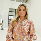 Cora Paisley Top - Cream