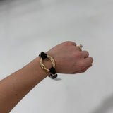 Magnetic Corded Bracelet - Black