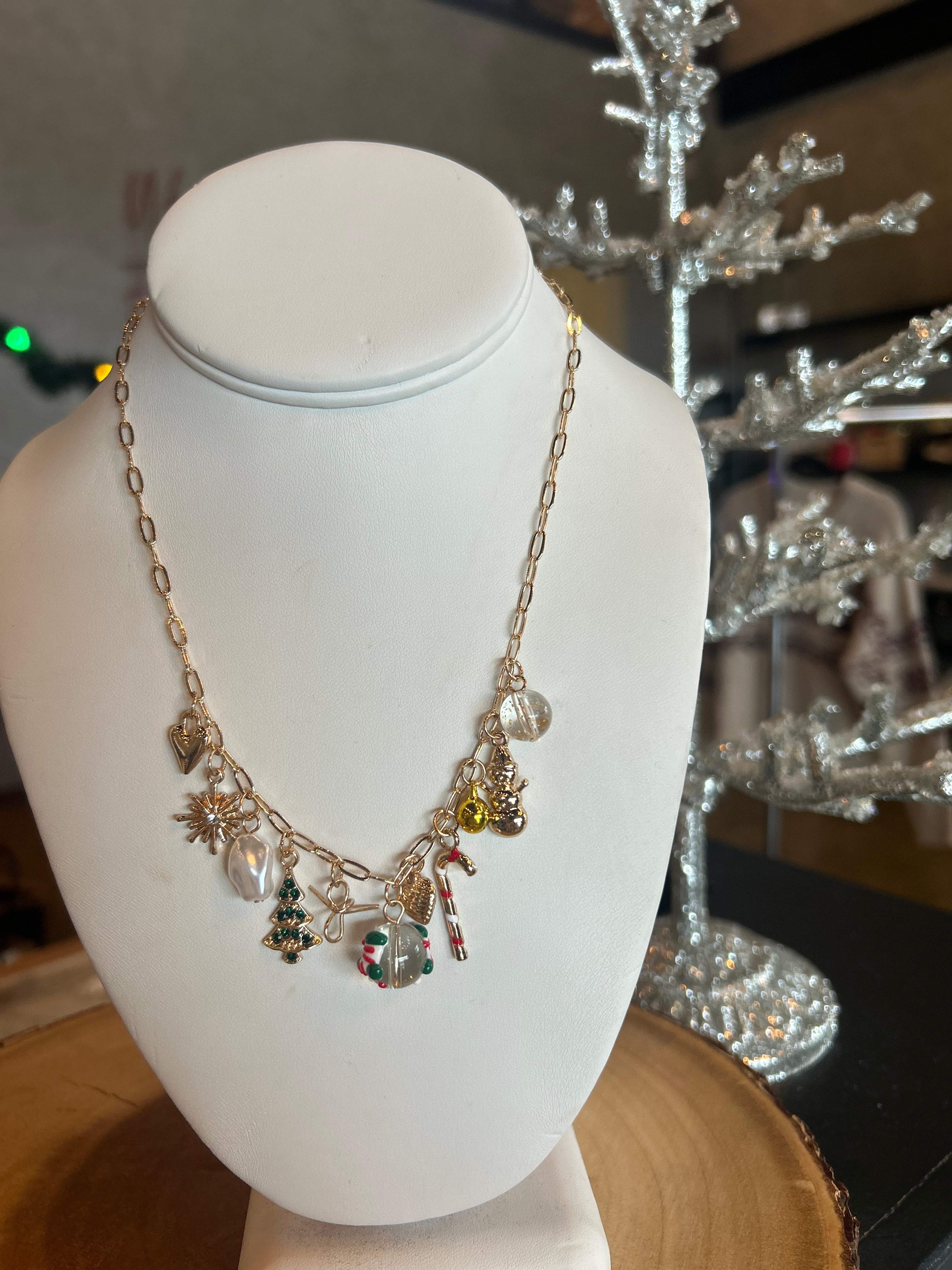 Snow Globe Charm Necklace