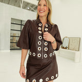 Riveted Leather Set - Chocolate