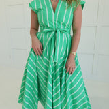 Petra Midi Dress - Kelly Green