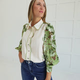 Fall My Way Blouse - Olive