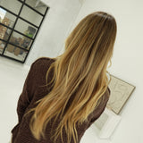 Knitty Contrast Sweater - Brown
