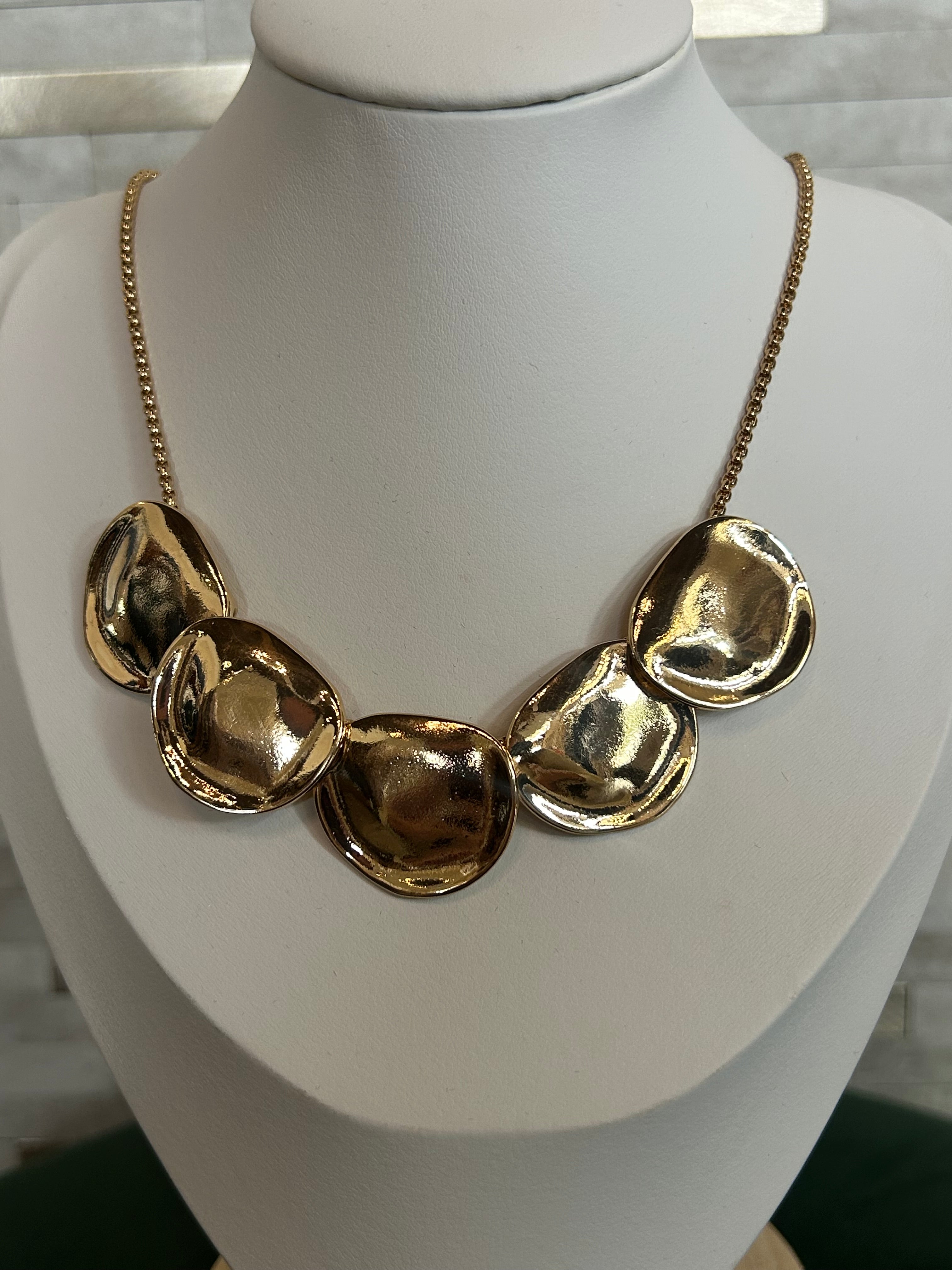 Disc Statement Necklace