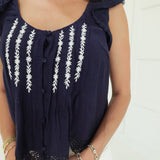Sweet On Me Top - Navy
