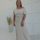 Taupe This Moment Midi Dress