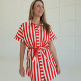 Jacks Mini Dress - Red