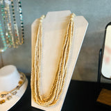 Wooden Beaded Layered Necklace